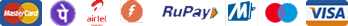 Mastercard, PhonePe, Airtel, Freecharge, RuPay, MobiKwik, Maestro, Visa