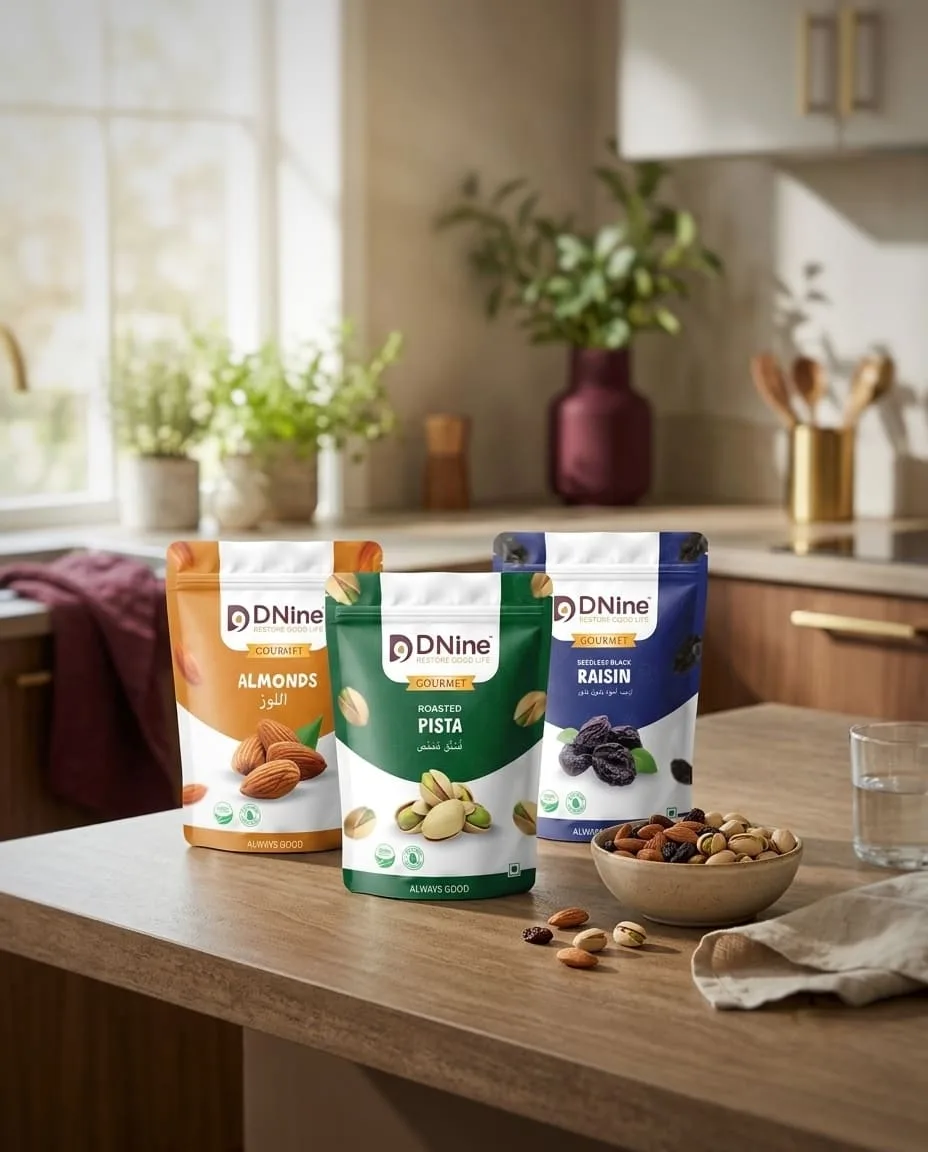 Almonds, pista & raisins
